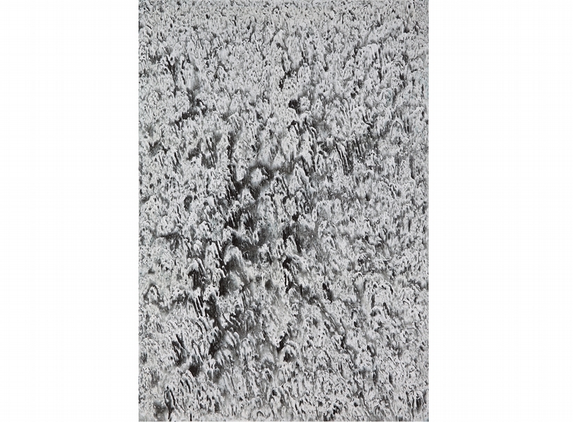 金浩得Kim Ho-Deuk│山，渺遠4 Distant Distant Mountain 4 壓克力顏料、畫布 161x112cm 2015 圖：赤粒藝術
