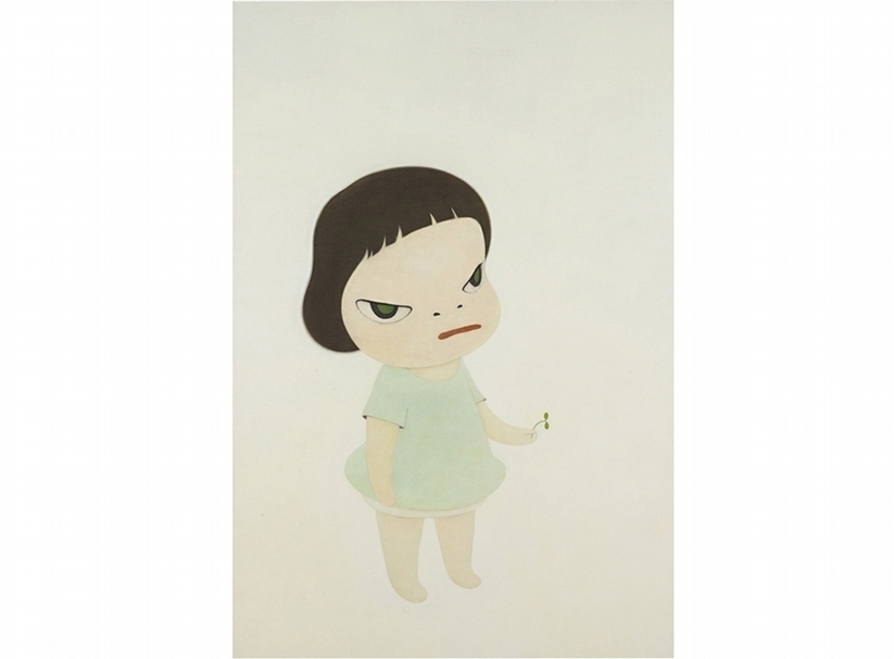 奈良美智《小使者》．壓克力畫布．198.1×132 cm．2000。圖｜本刊資料室