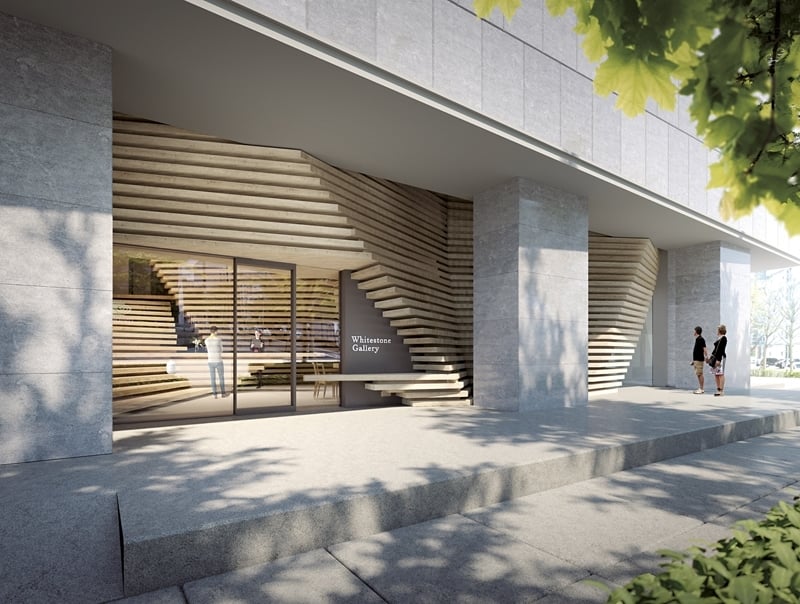白石畫廊台北空間模擬圖。©KENGO KUMA & ASSOCIATES