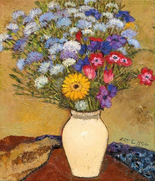楊興生 採花日記六 油彩 畫布 Oil on Canvas 52.5x45cm (10F) 1994