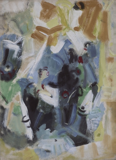 吳大羽《無題-114》．布面、油畫．39×53.5 cm．1980年代。圖｜中國嘉德