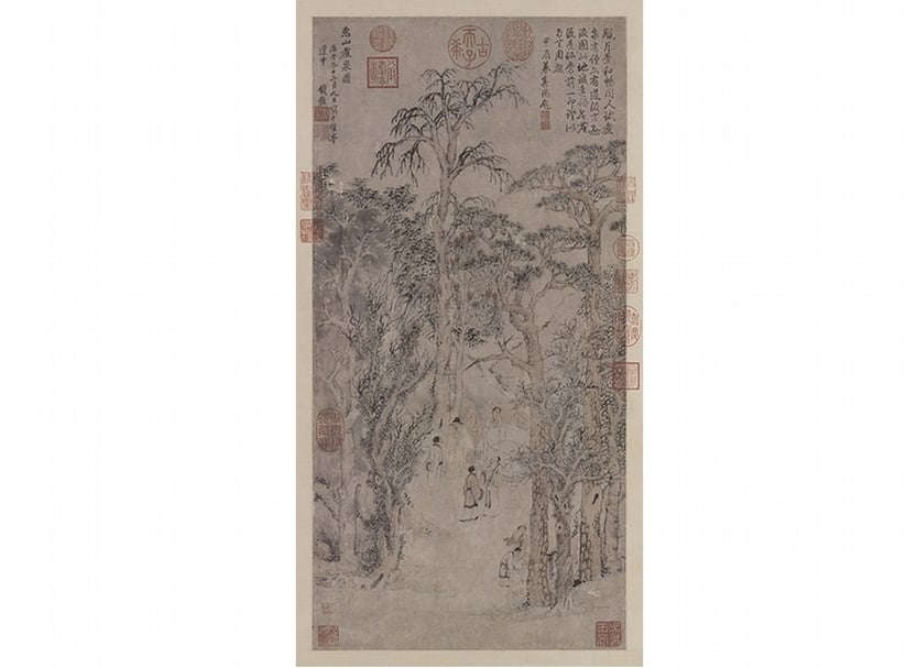 明錢穀〈惠山煮泉圖〉，66.5×33.3公分。（圖∣國立故宮博物院）