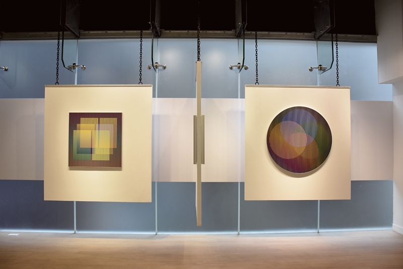 「卡洛斯．克魯茲-迭斯：Mastering Colour」展覽現場。圖｜Puerta Roja