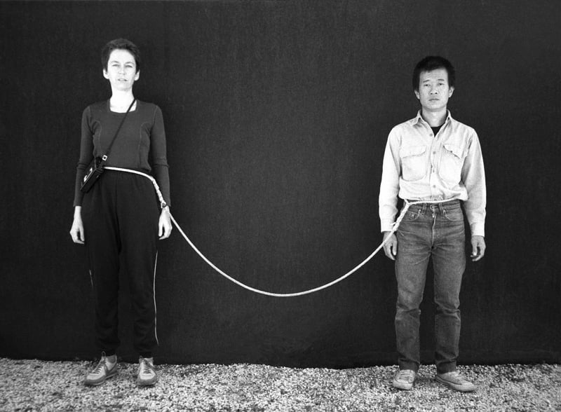 謝德慶、蒙塔諾Linda Montano│藝術／生活 一年行為表演1983 – 1984 紐約 ©謝德慶與琳達．蒙塔諾 藝術家及尚凱利畫廊提供