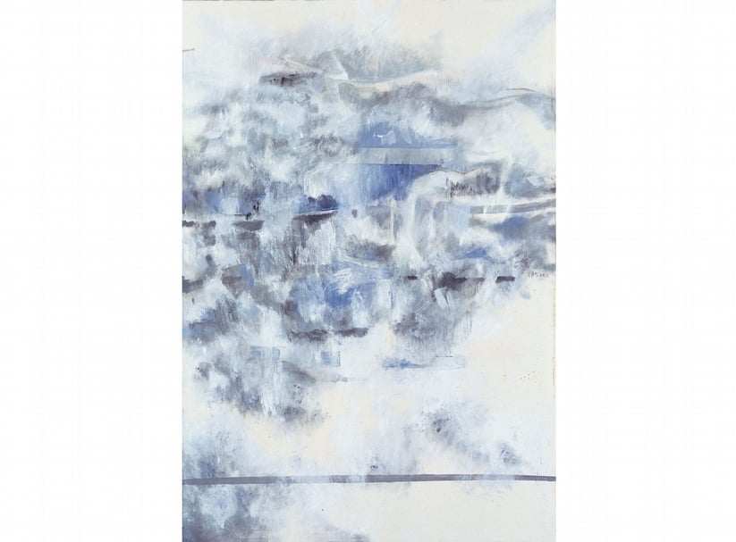 王陳靜文 境 162x130cm 油畫 1985年 墨海樓國際藝術研究機構提供