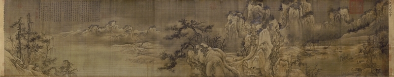 圖1 宋王詵〈漁村小雪圖〉，北京故宮博物院藏。圖∣廖堯震