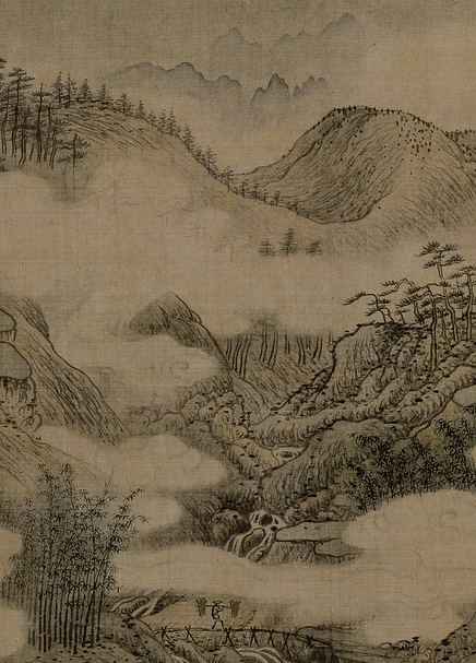 圖8 宋旭〈仿黃鶴山樵畫輞川圖〉（局部），曾出現在中國嘉德2012年秋季拍賣會。圖∣本刊資料室