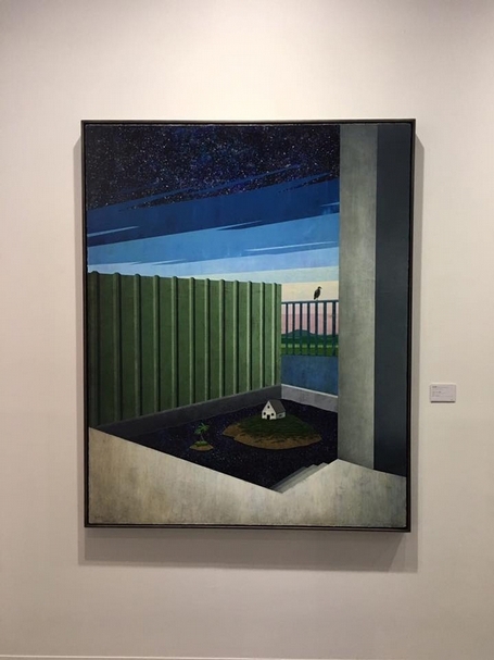 福爾摩沙國際藝術博覽會現場展出的藝術作品。