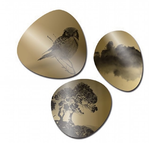 Art Squared《金嬉》．絹網印製、金鏡．50×60 cm/60×60 cm/70×70 cm。圖｜萬豪酒店