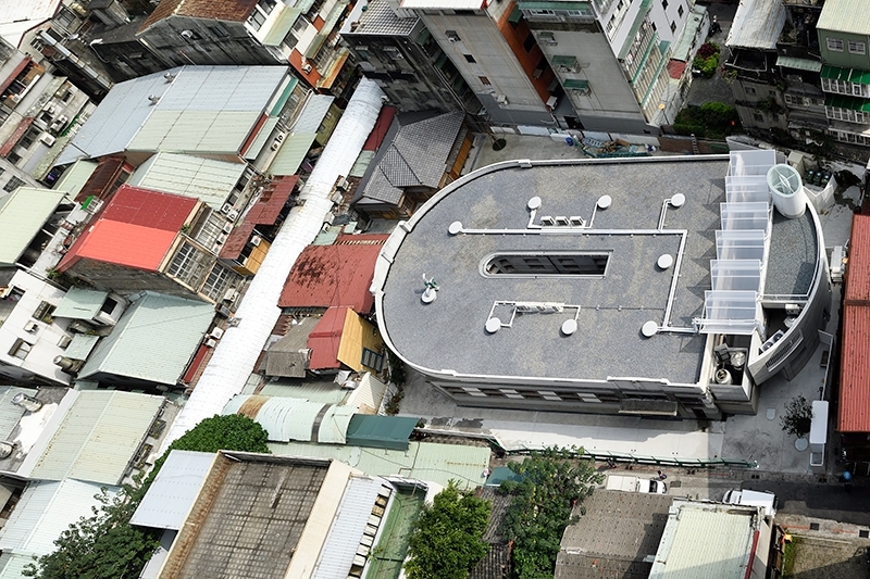 新富町文化市場鳥瞰透視。汪德範攝影,圖片提供:忠泰建築文化藝術基金會。