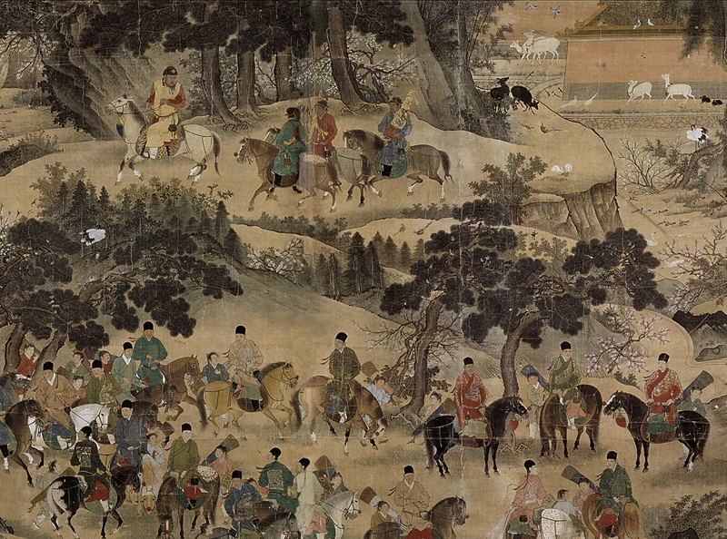 圖4 明商喜〈朱瞻基明宣宗行樂圖〉，北京故宮博物院藏。圖為局部。圖∣廖堯震