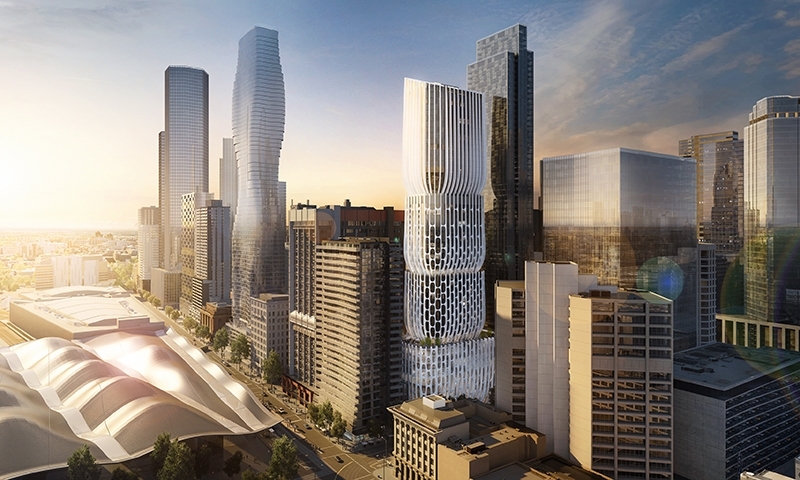 Collins Street, Australia, Render by VA, ©Zaha Hadid Architects.