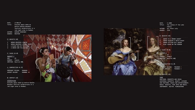 英國泰德美術館（Tate Britain）與微軟合作，於去年策畫「Recognition」展覽。該項目的策展人是一個人工智慧系統。（圖片來源：英國泰德美術館）