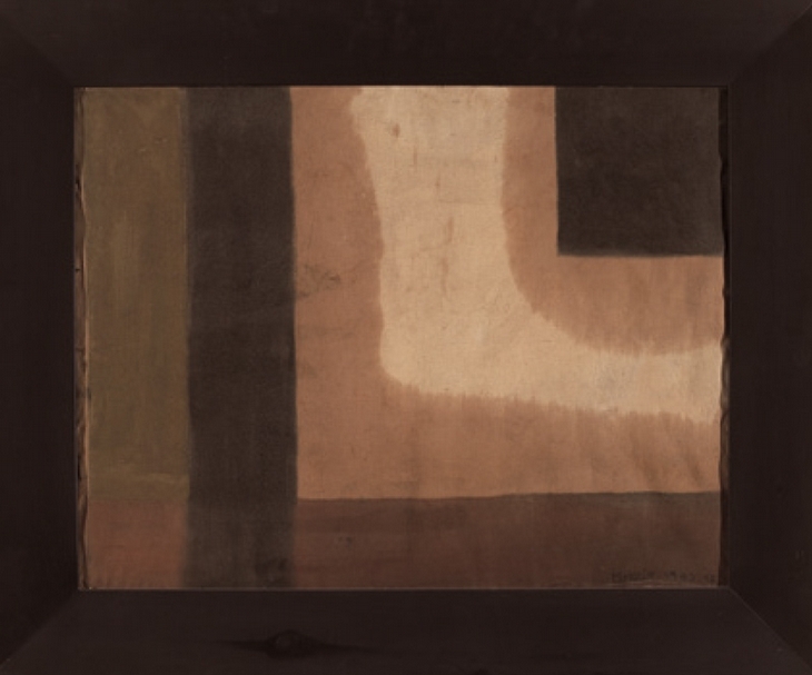 馬可魯《構成之二》，64×80cm，布面油彩，1983年。