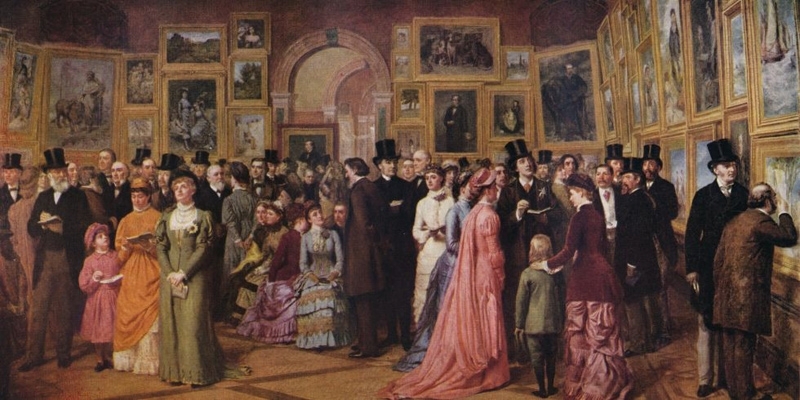 《A Private View at the Royal Academy, 1881》。圖片提供:Getty