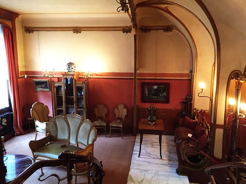 奧塔博物館（Musée Horta）內部的新藝術風格。攝影│簡秀枝