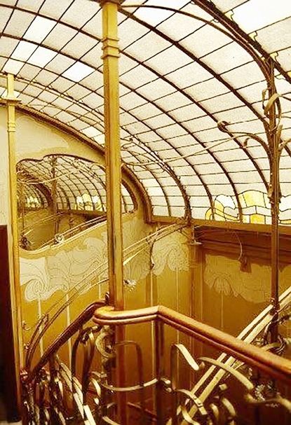 奧塔博物館（Musée Horta）內部的新藝術風格。攝影│簡秀枝