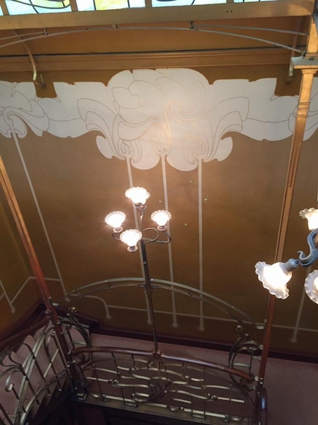 奧塔博物館（Musée Horta）內部的新藝術風格。攝影│簡秀枝