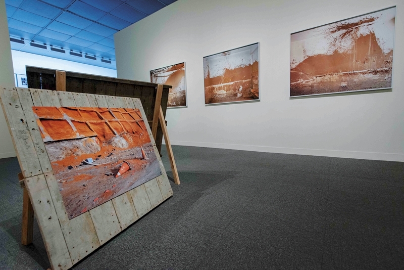 陳伯義作品《莫拉克颱風》（2010-2015）。（高雄市立美術館提供）