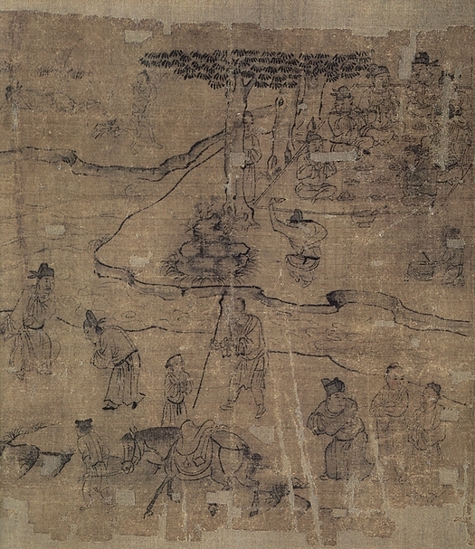 圖4 宋李公麟〈孝經圖〉卷，「三才章第七」，美國大都會藝術博物館藏。圖∣廖堯震