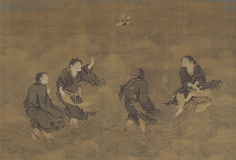 圖4 明商喜〈四仙拱壽圖〉軸，國立故宮博物院藏。圖︱國立故宮博物院