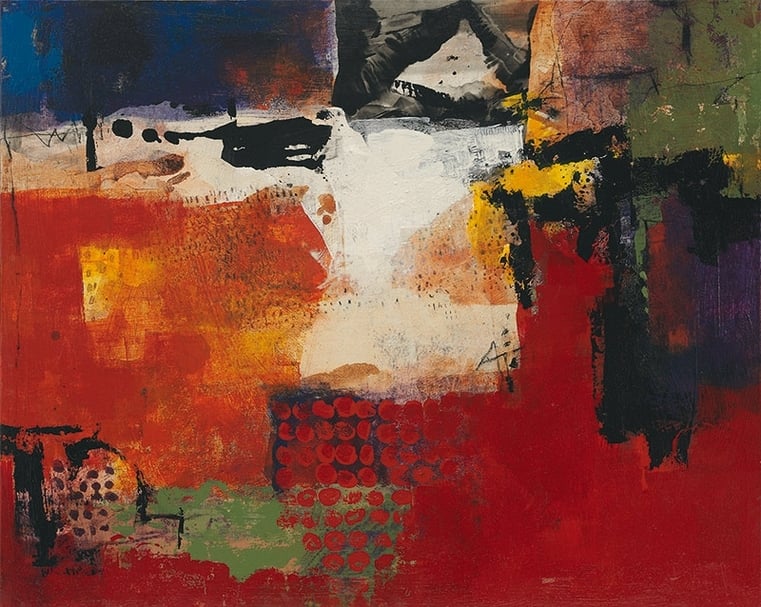 黃秋月 不連續的風景 80x100cm 2017 圖片提供：大雋藝術