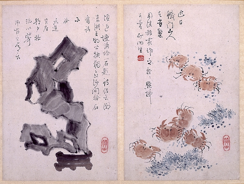 圖9 日本江戶時代後期田能村竹田〈翰墨隨身帖〉，日本大和文華館藏。圖為局部。圖∣日本大和文華館