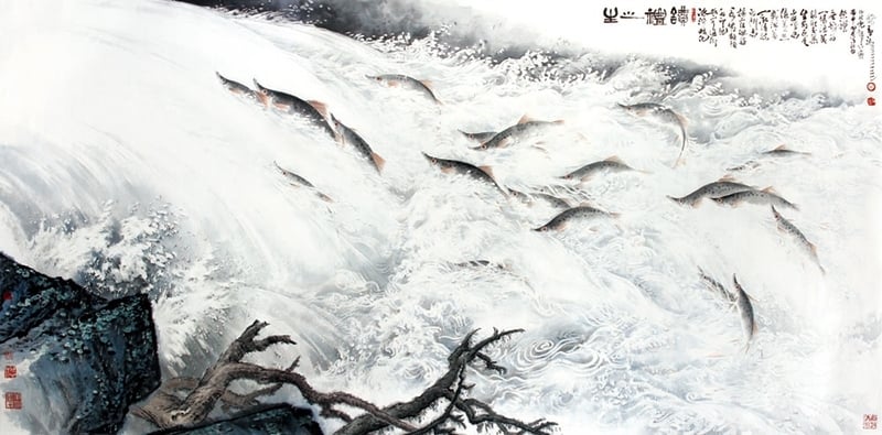 林章湖 生之禮讚 122x248cm 2016 圖片提供：宏藝術