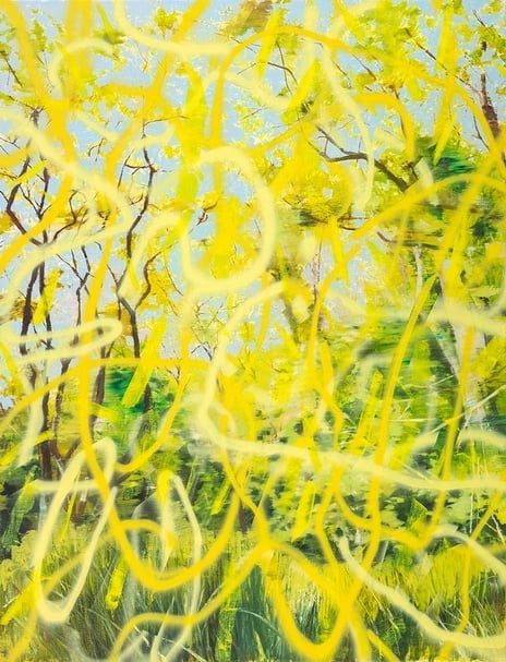 許常郁《無題34》．油彩、壓克力噴漆、畫布．170×130cm．2017。圖片提供：尊彩藝術中心