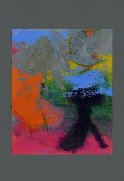 張志成 無題 100x80cm 油畫、畫布 2016 圖片提供：東門美術館