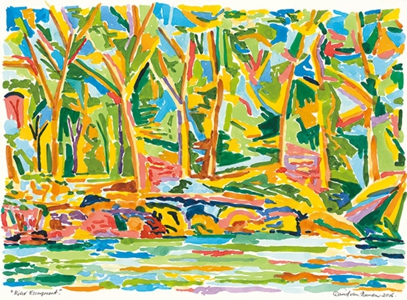 David Van Nunen River Escarpment 56x76cm 2016 圖片提供：桃園市政府文化局
