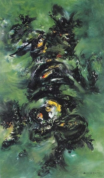 蕭明賢 3-9810 似相 Similaritis 油彩畫布 oil on canvas 80x155cm 1998 圖片提供：福華沙龍藝廊