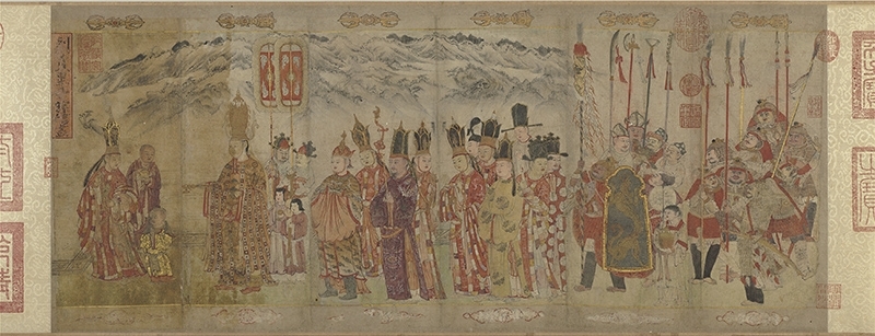 圖6 大理國張勝溫〈畫梵像〉卷，國立故宮博物院藏。圖為局部。圖︱國立故宮博物院