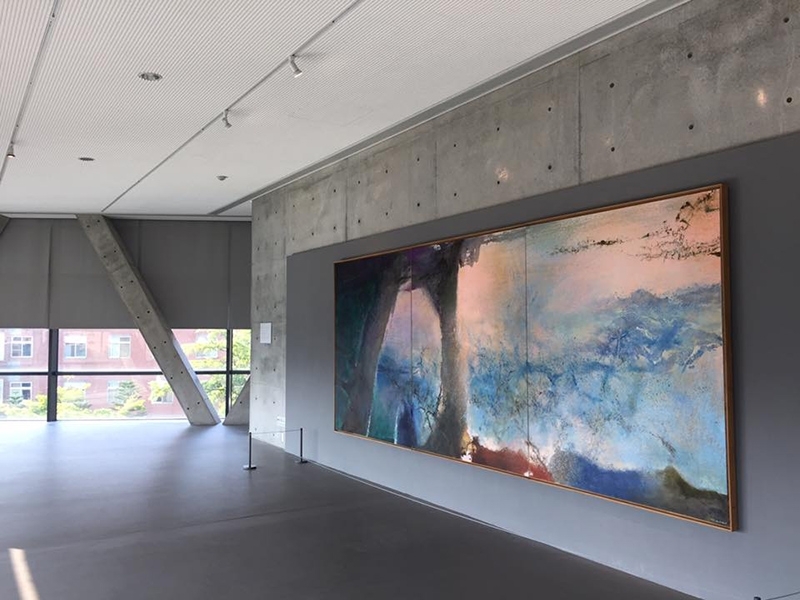 「無極之美：趙無極回顧展」展覽現場。攝影｜簡秀枝
