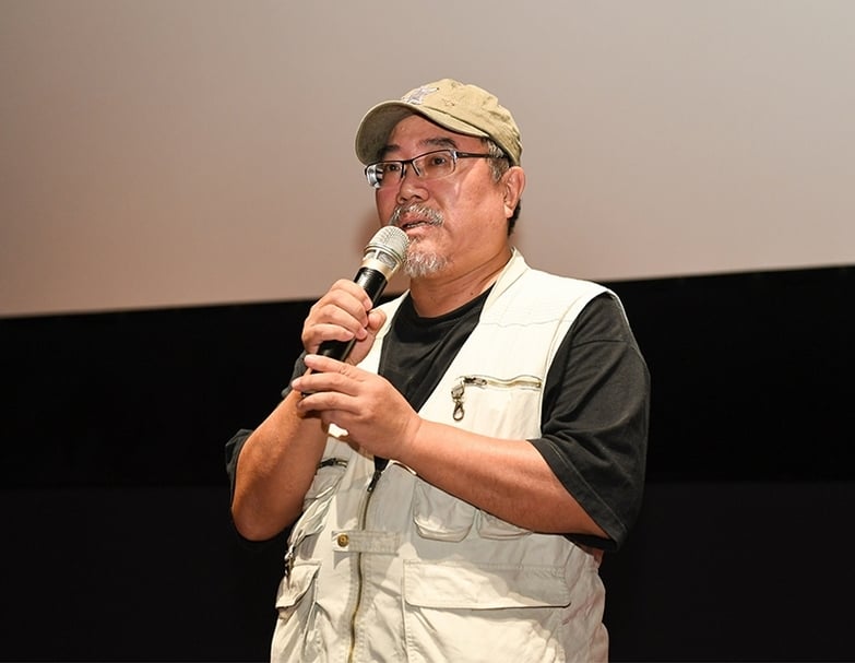 《曼菲》導演陳懐恩在電影首映會中細說電影原由。圖片提供：藝碩文創．牽猴子整合行銷
