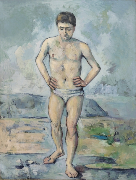 塞尚Paul Cézanne｜浴者Bathers 油彩、畫布 127x96.8cm c. 1885 Courtesy of MoMA