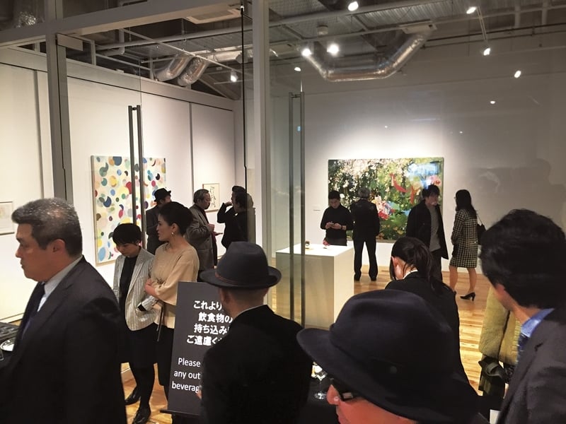 日本新銳藝術家長井朋子作品《Weeping Cherry》，此作在今年3月於東京藝博會「台日收藏家交流展覽」展出。（李錦明提供）