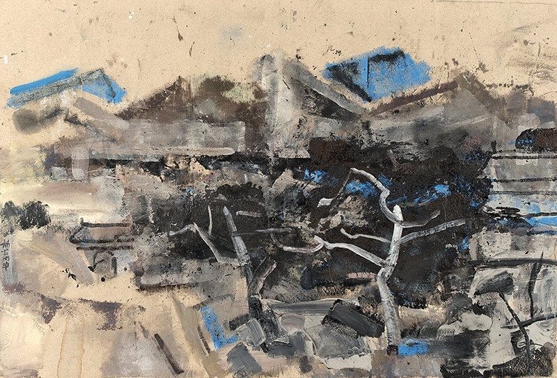 王劼音 幽居（一） 布面丙烯 130x190cm 2016 圖片提供：香港3812畫廊
