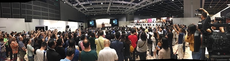 拍賣現場。攝影：典藏採訪團隊