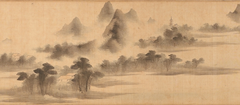 明代董其昌〈谿山煙靄圖〉，346萬港元成交。圖片提供：香港蘇富比