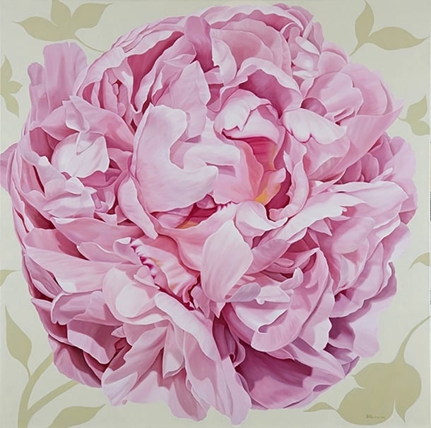 潘鈺 花若盛開蝴蝶自來-III 油畫 153x153cm 2015 圖片提供:宏藝術