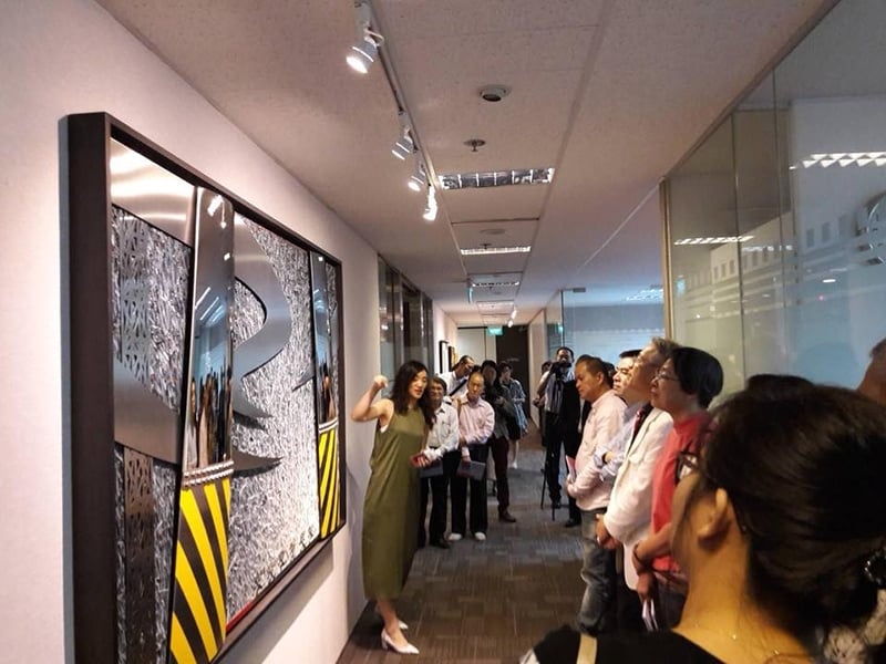 悍圖社成員陸先銘的作品亦前進新加坡。