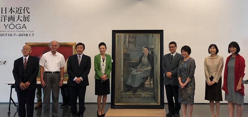 「日本近代洋画大展」記者會現場。圖片提供：簡秀枝