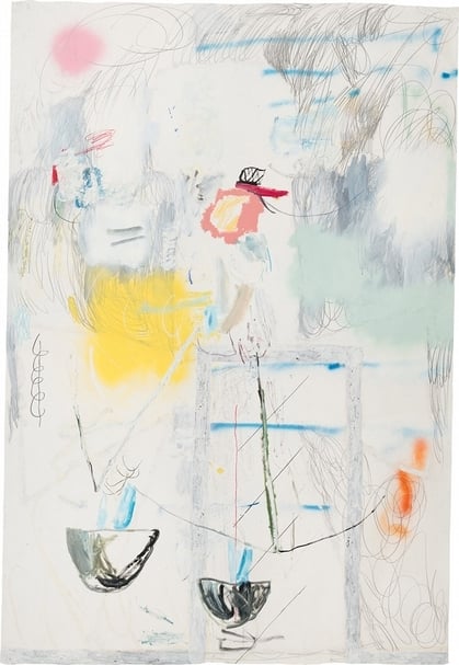 林亦軒 Untitled spray, color pencil, oil on paper 179x122cm 2014 圖片提供：亦安畫廊台北