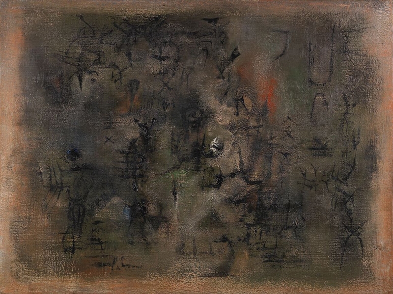 趙無極，《多爾多涅》，1954年作，油彩畫布，46x61cm，估價：400萬-6,00萬港元。圖片提供：邦瀚斯