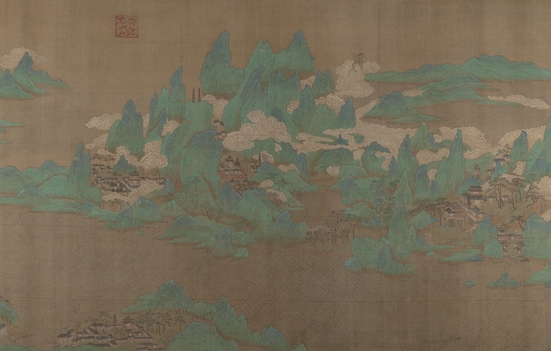 圖1 明╱清佚名〈海天旭日圖〉卷，美國大都會藝術博物館藏。圖為局部。圖∣紐約大都會藝術博物館