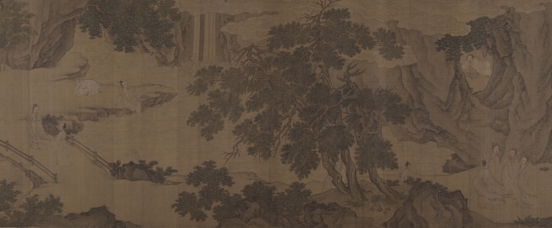 圖2-2 明佚名〈游仙圖〉卷，美國大都會藝術博物館藏。圖為局部。圖∣紐約大都會藝術博物館