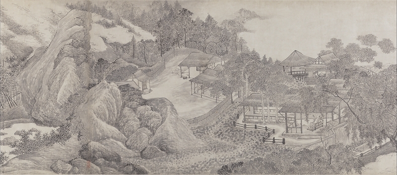 圖4-2 清吳歷〈墨井草堂消夏圖〉卷，美國大都會藝術博物館藏。圖為局部。圖∣紐約大都會藝術博物館