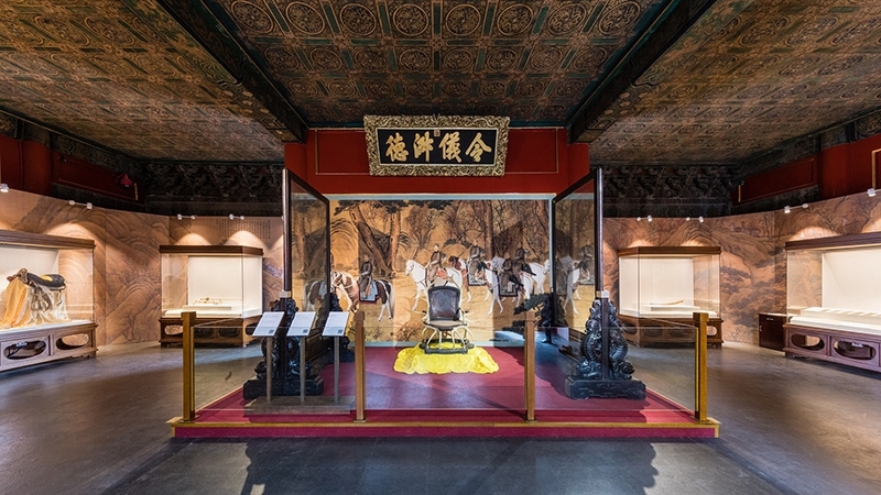 清〈鹿角椅〉坐鎮永壽宮。圖片提供：北京故宮博物院