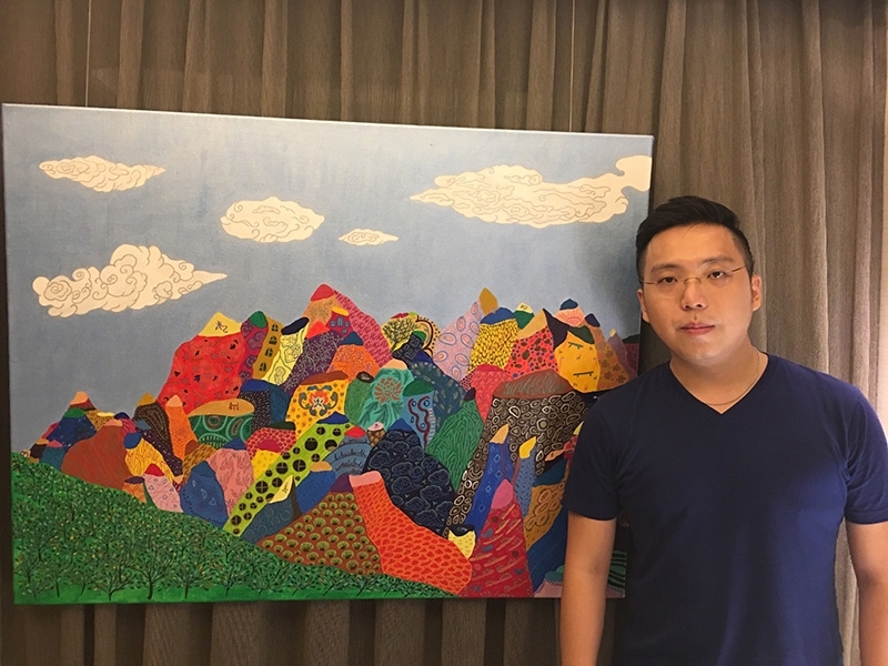 藝術家盧俊翰於10/13至10/26進行酒店駐村。攝影：柯舒寧